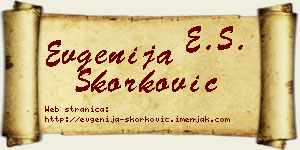 Evgenija Skorković vizit kartica